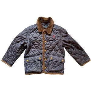 Ralph Lauren Boys Navy Hooded Barn Jacket 4